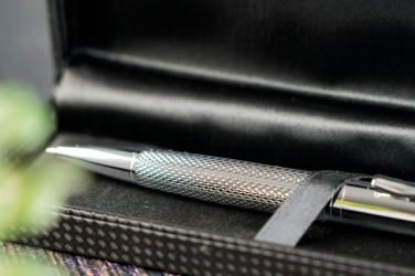 Logo trade promotional giveaways picture of: Metal ballpen CHESTER
