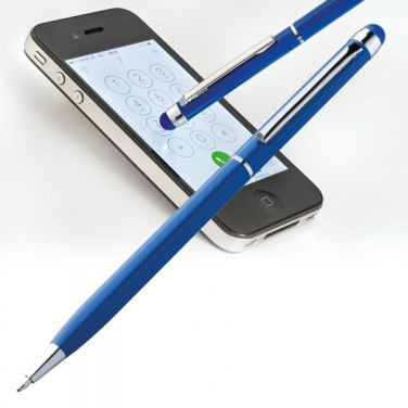 Logo trade promotional gifts picture of: Metal ballpen with touch pen NEW ORLEANS