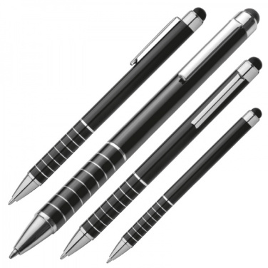 Logotrade promotional item picture of: Metal ballpen with touch pen LUEBO