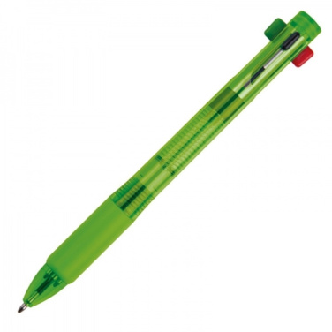 Logo trade promotional products picture of: Plastic ballpen 4in1 NEAPEL