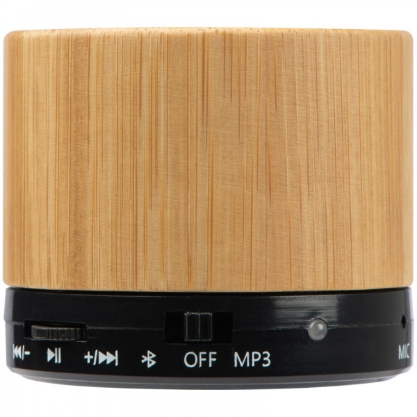 Logo trade promotional items image of: Bamboo bluetooth speaker FLEEDWOOD