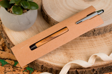 Logotrade corporate gifts photo of: Wooden ballpen with touch function ERFURT