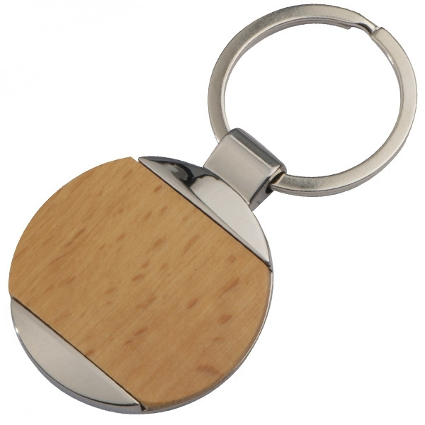 Logotrade corporate gift picture of: Wooden keyring LANGHAUS