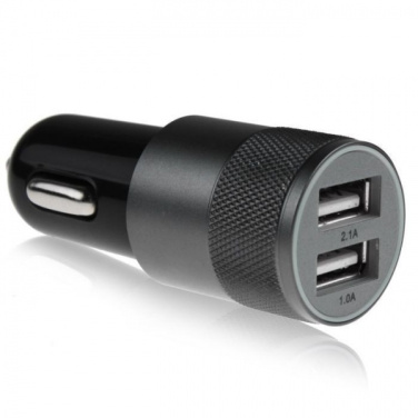 Logo trade corporate gifts picture of: Metal car charger