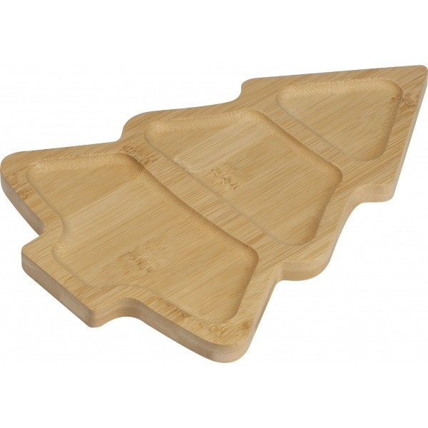 Logotrade promotional gift image of: Bamboo snack tray LOUISVILLE