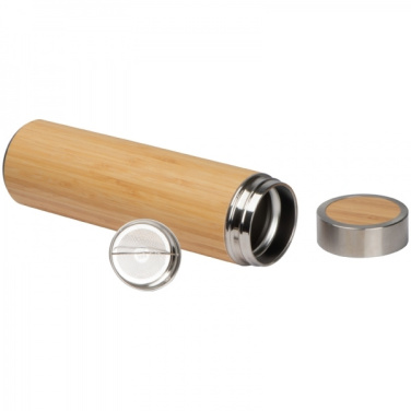 Logo trade promotional giveaway photo of: Stainless steel bottle VALDEMORO 550 ml