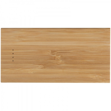 Logotrade promotional gift picture of: Bamboo power bank KATOWICE