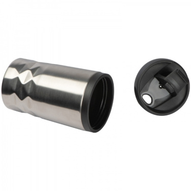 Logo trade corporate gift photo of: Stainless steel mug with lid ROMA 250 ml