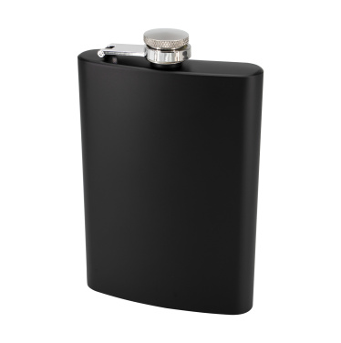 Logo trade promotional items picture of: Hip flask OLYMPOS Schwarzwolf