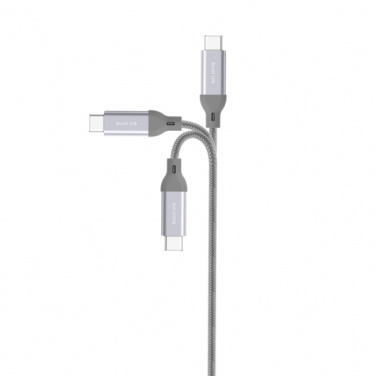 Logo trade promotional product photo of: Nylon data transfer cable LK30 Type - C Quick Charge 3.0