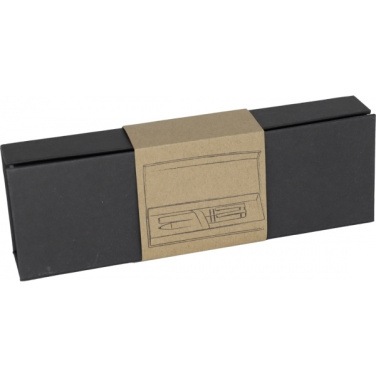 Logo trade promotional giveaways image of: Metal writing set KARLOVAC