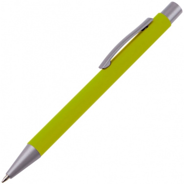 Logo trade promotional gifts picture of: Metal ballpen soft touch ABU DHABI