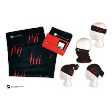 Logo trade promotional merchandise image of: Multifunction bandana BANDANA Schwarzwolf