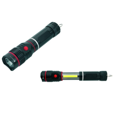 Logo trade business gift photo of: Flashlight BIWA Schwarzwolf