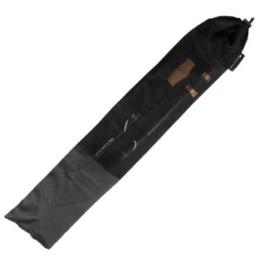 Logo trade promotional gifts image of: Trekking poles DENALI Schwarzwolf