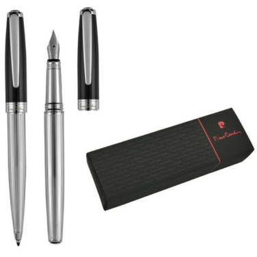 Logotrade promotional giveaways photo of: Writing set ballpoint pen & fountain pen CHRISTOPHE Pierre Cardin