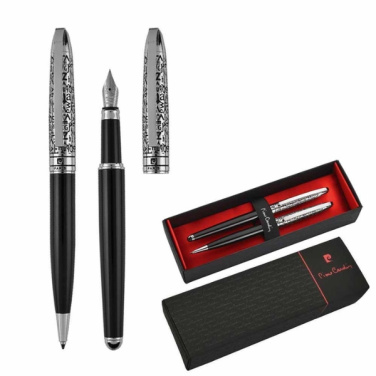 Logo trade promotional merchandise photo of: Writing set ballpoint pen & fountain pen JACQUES Pierre Cardin
