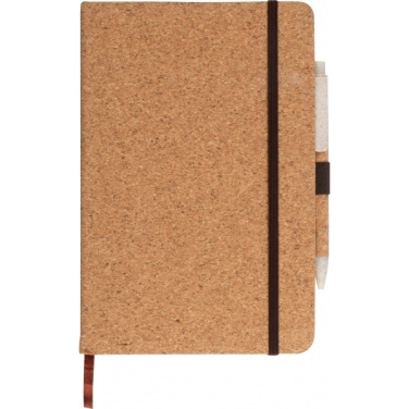 Logo trade promotional giveaways picture of: A5 Notebook BASTOGNE
