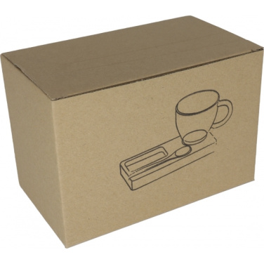 Logotrade promotional gift picture of: Tray with cup and spoon FORMOSA 150 ml