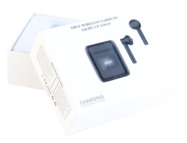 Logotrade promotional gifts photo of: Wireless earbuds with light up logo