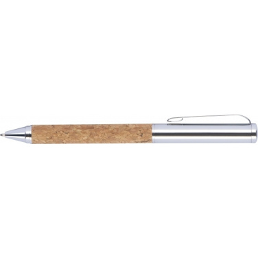 Logotrade promotional items photo of: Twist-ballpen metal and cork LILLEHAMMER
