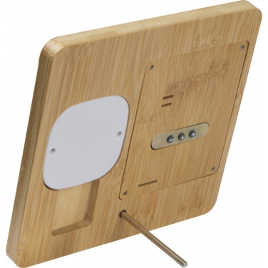 Logo trade advertising products picture of: Bamboo weather station GRANADA