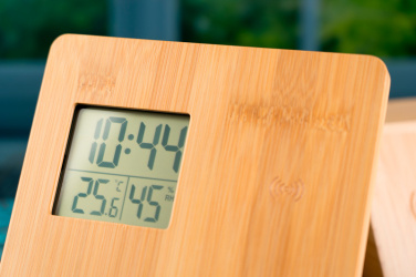 Logotrade advertising product picture of: Bamboo weather station GRANADA