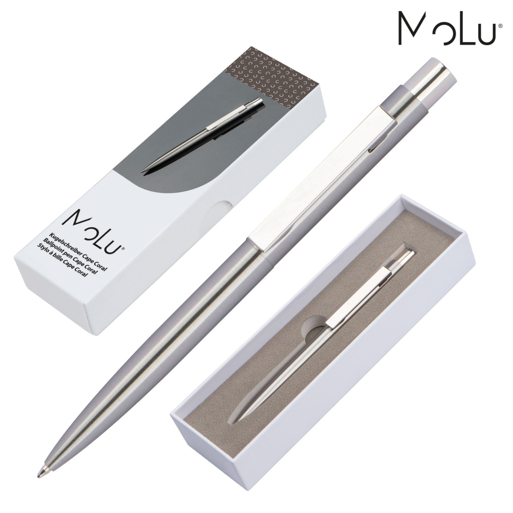 Logotrade promotional item image of: Stainless steel pen CAPE CORAL MoLu