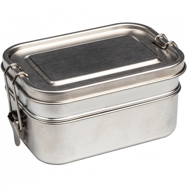 Logo trade promotional merchandise photo of: 2-level lunch box PORTO ALEGRE