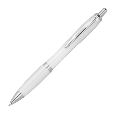 Logo trade promotional merchandise picture of: Transparent ballpen ALKEN
