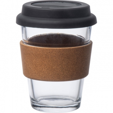 Logotrade promotional giveaway picture of: Glass drinking cup WROCŁAW 350ml