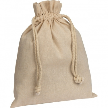 Logo trade promotional gift photo of: Recycled cotton bag PASADENA