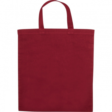 Logo trade promotional giveaway photo of: Cotton bag with short handles BREGENZ