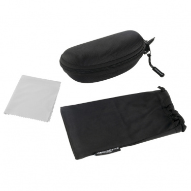 Logo trade promotional products image of: Case for sunglasses ARKANSAS Schwarzwolf