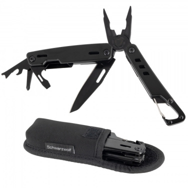 Logo trade advertising products image of: Multitool NOBLE Schwarzwolf