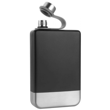 Logo trade promotional gifts picture of: Hip flask set TAHAT Schwarzwolf