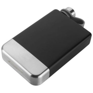 Logotrade promotional products photo of: Hip flask set TAHAT Schwarzwolf