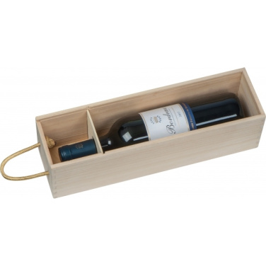 Logo trade corporate gifts image of: Wine box DAVENPORT