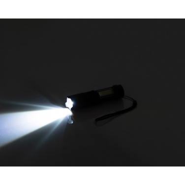 Logo trade promotional products picture of: Rechargeable flashlight AARHUS