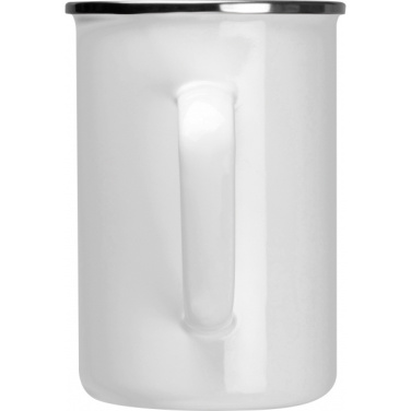 Logo trade corporate gifts picture of: Enamel cup Adelaine