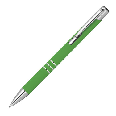 Logo trade promotional merchandise image of: Semi gel pen soft touch DUNMORE