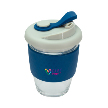 Logo trade advertising products image of: Glass coffee cup 340 ml