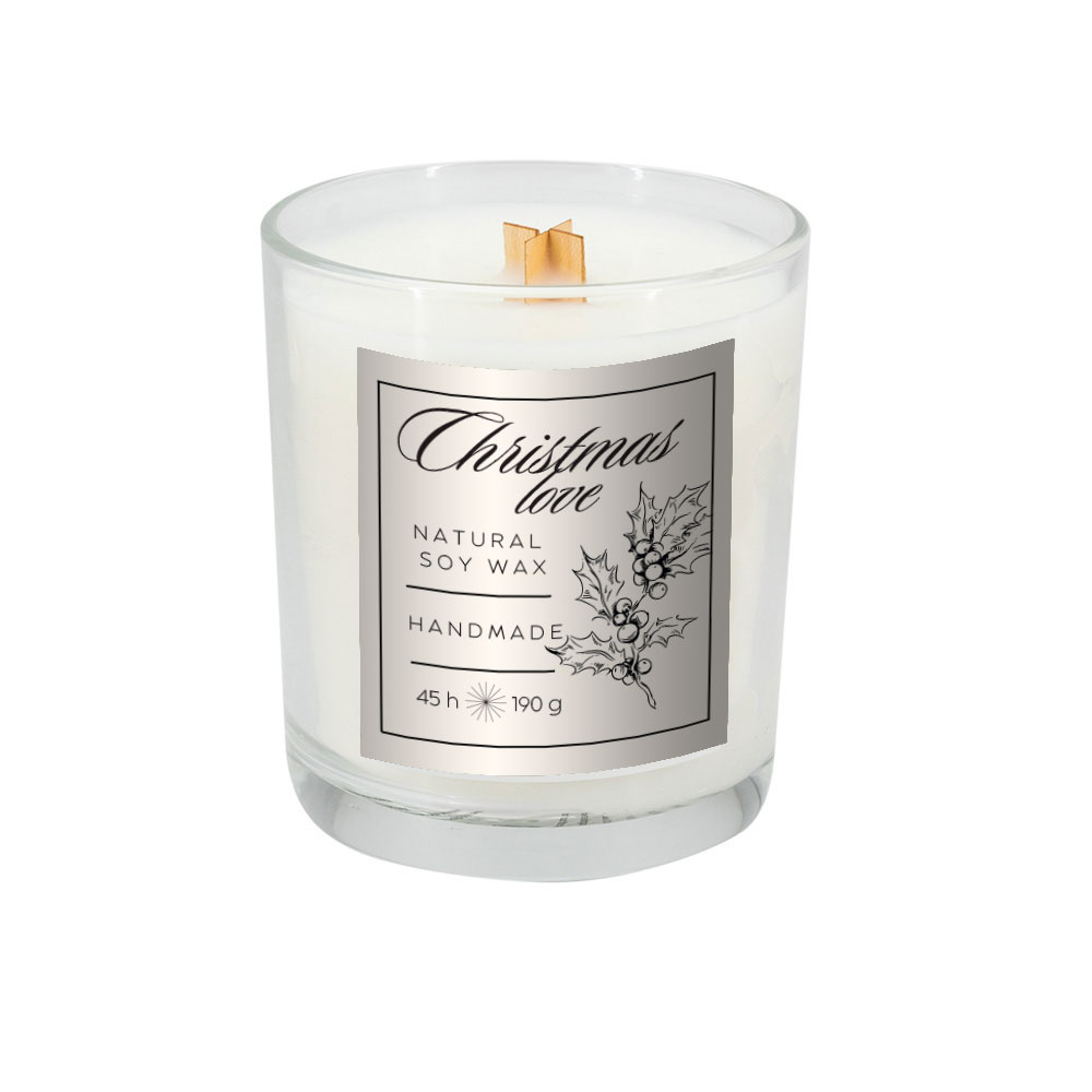 Logotrade promotional merchandise image of: Soy candle 190g Christmas love