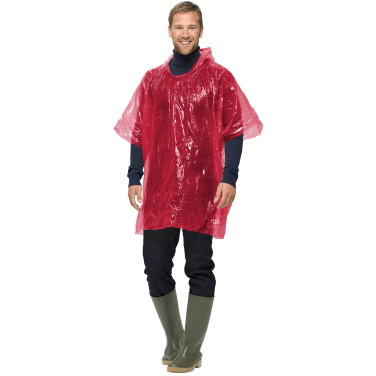 Logo trade promotional gifts picture of: Xina rain poncho in storage ball with keychain