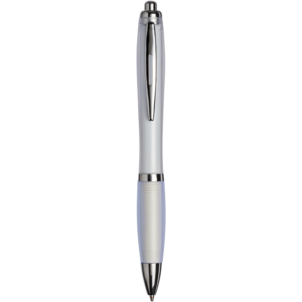 Logotrade advertising product image of: Curvy ballpoint pen with frosted barrel and grip