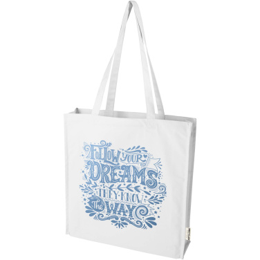 Logotrade promotional merchandise photo of: Florida 270 g/m² GRS recycled gusset tote bag 14L