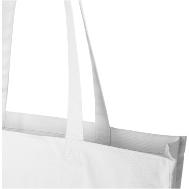 Logo trade business gifts image of: Florida 270 g/m² GRS recycled gusset tote bag 14L