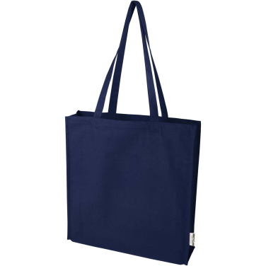 Logotrade promotional merchandise picture of: Florida 270 g/m² GRS recycled gusset tote bag 14L