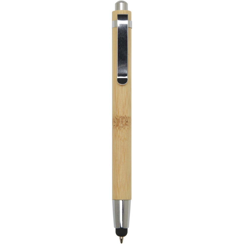 Logo trade corporate gifts image of: Elm bamboo ballpoint pen