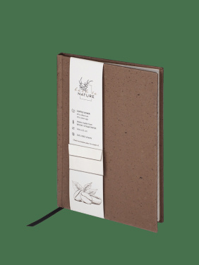 Logotrade promotional giveaway image of: Recycled Coffee Notebook 209733900